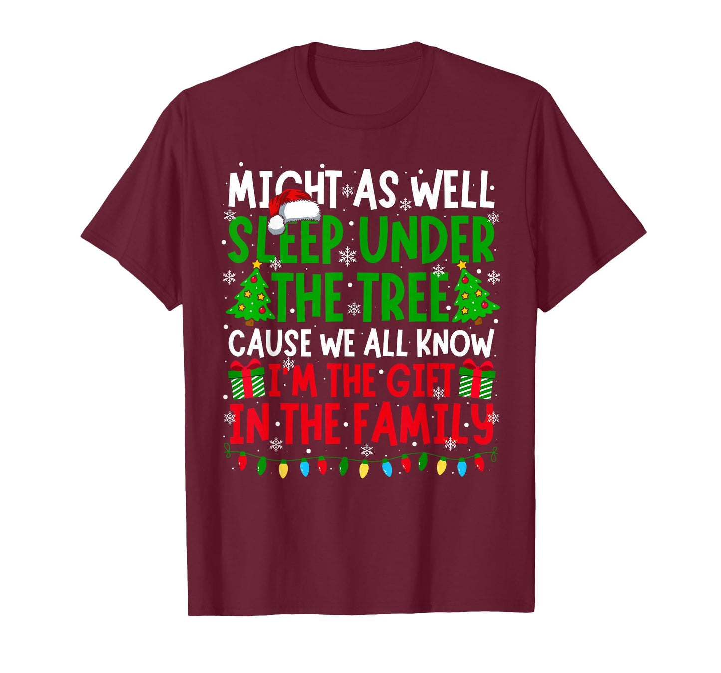 Funny Christmas Saying Retro Xmas Sarcastic Men Women Kids T-Shirt