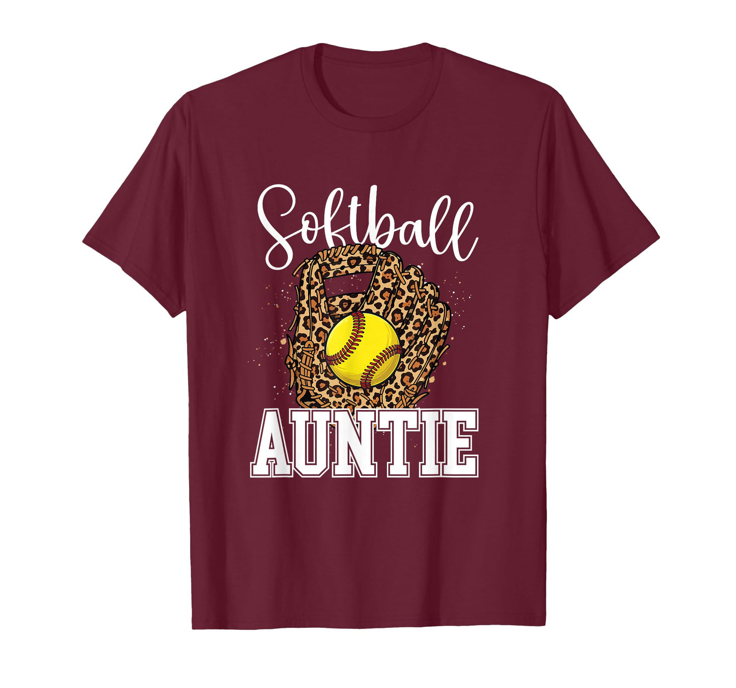 Softball Auntie - Softball Lover Softball Aunt Softballer T-Shirt