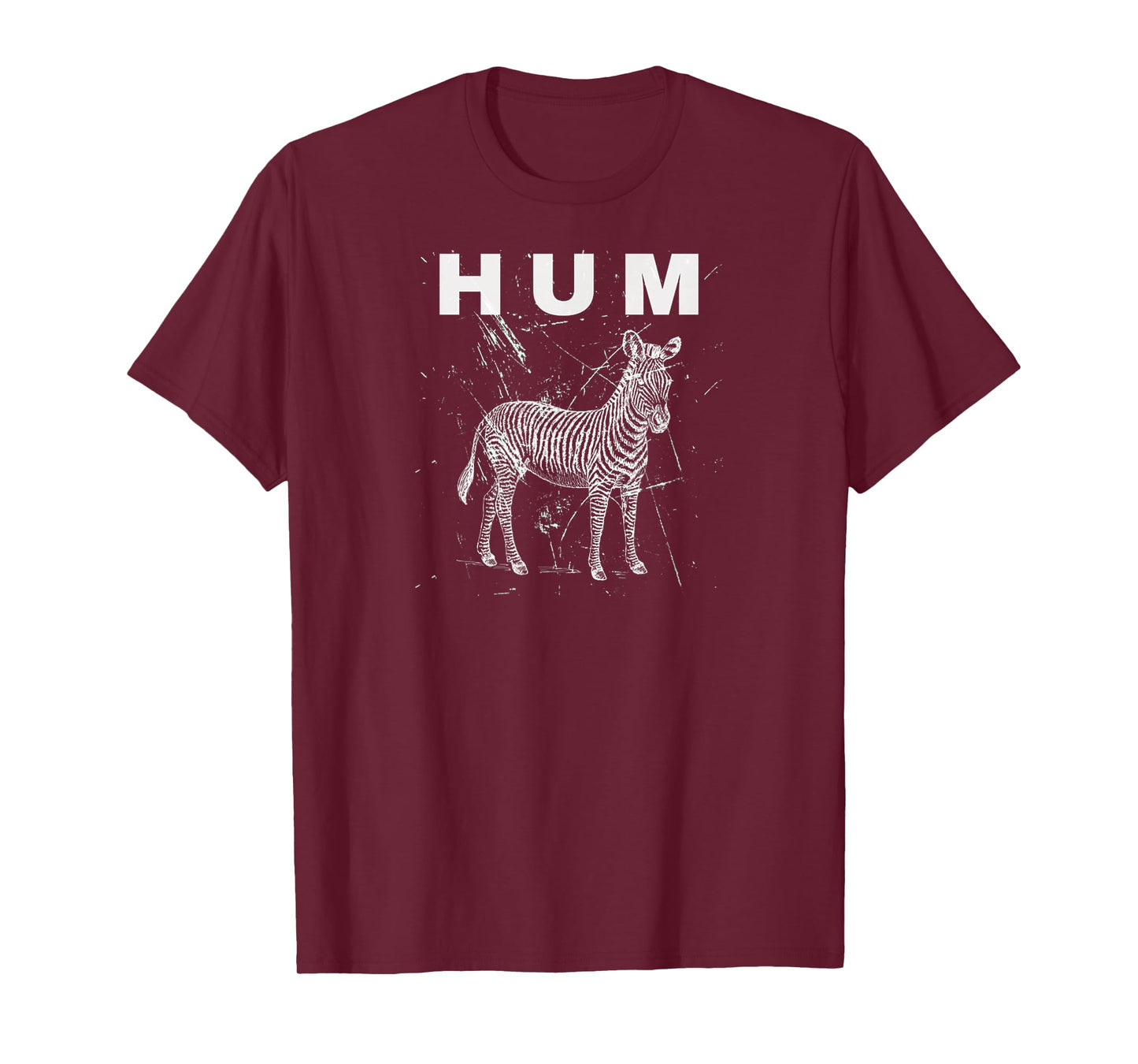 Vintage Animal Lover HUM Funny Retro Design Zebra Meme T-Shirt