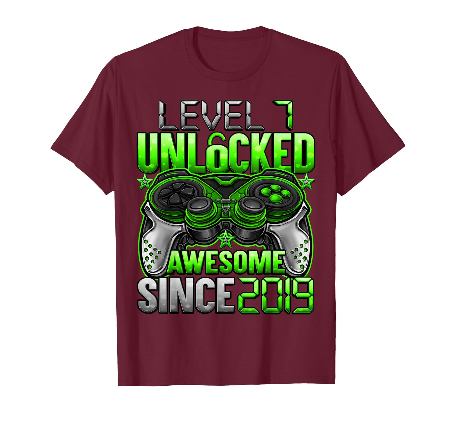 Level 7 Unlocked 7 Year Old Gifts for Boys 7th Birthday Boy T-Shirt