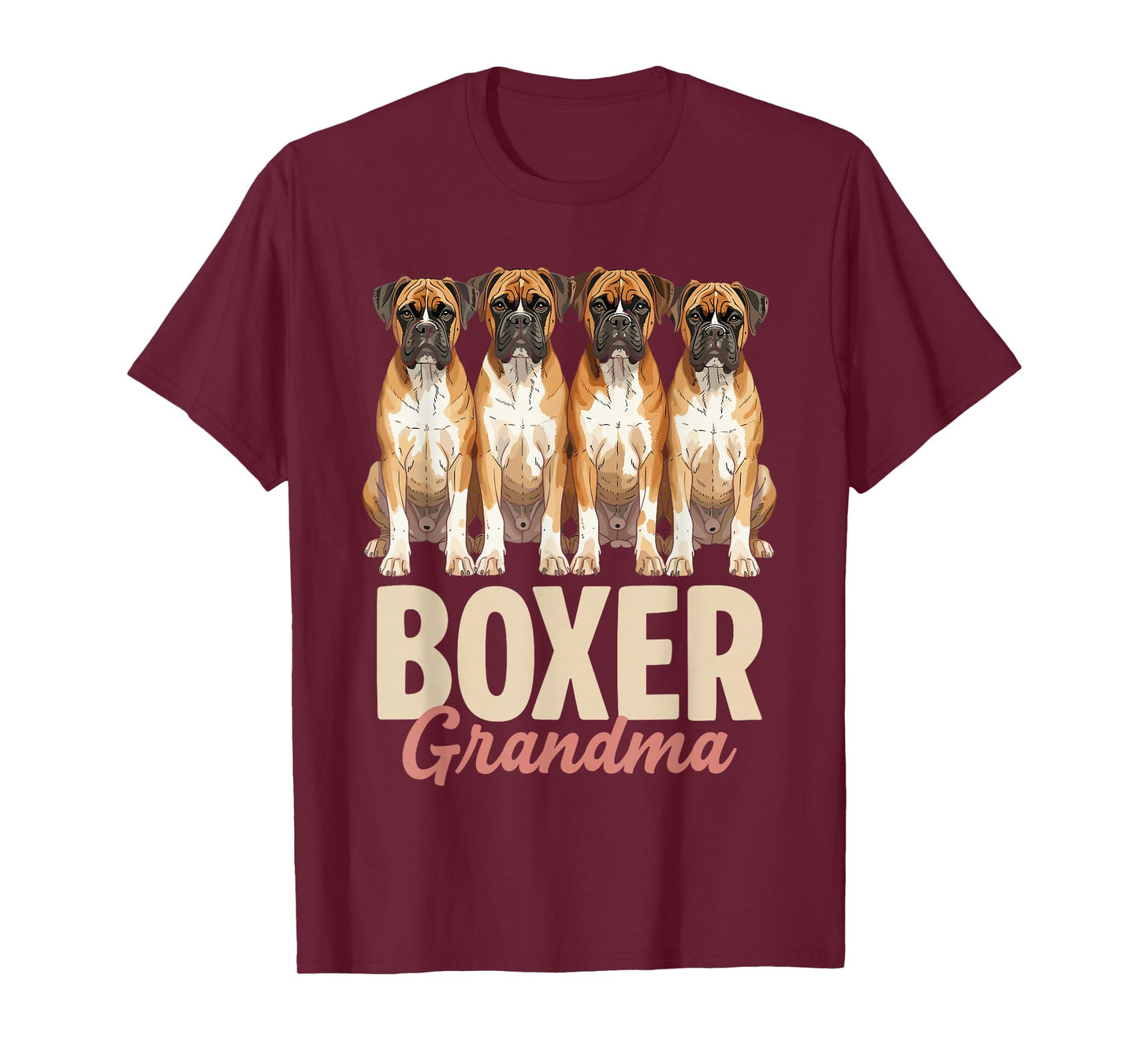 Boxer Grandma Funny Pet Lover Women Puppy Owner Dog Nana T-Shirt