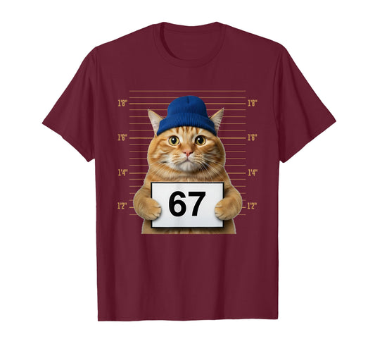 67 Cat Shirt Boys Girls Teen 67 Mem with Cat Six Seven T-Shi T-Shirt