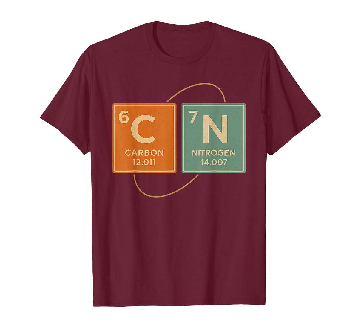 Retro Funny 6 7 Carbon Nitrogen Periodic Design T-Shirt