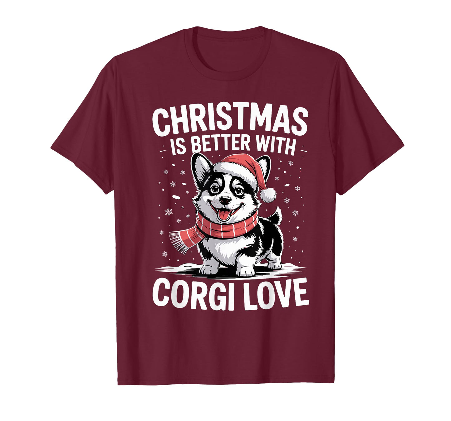 Pembroke Cardigan Christmas is Better with Welsh Corgi Love T-Shirt