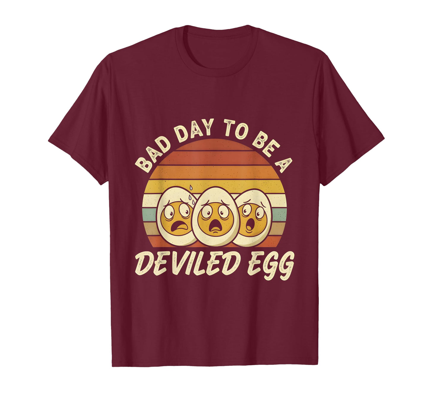 Retro Funny Thanksgiving Bad Day to Be a Deviled Egg T-Shirt