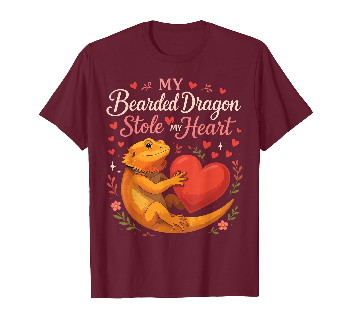 Bearded Dragon Valentines Day My Bearded Dragon Stole My T-Shirt