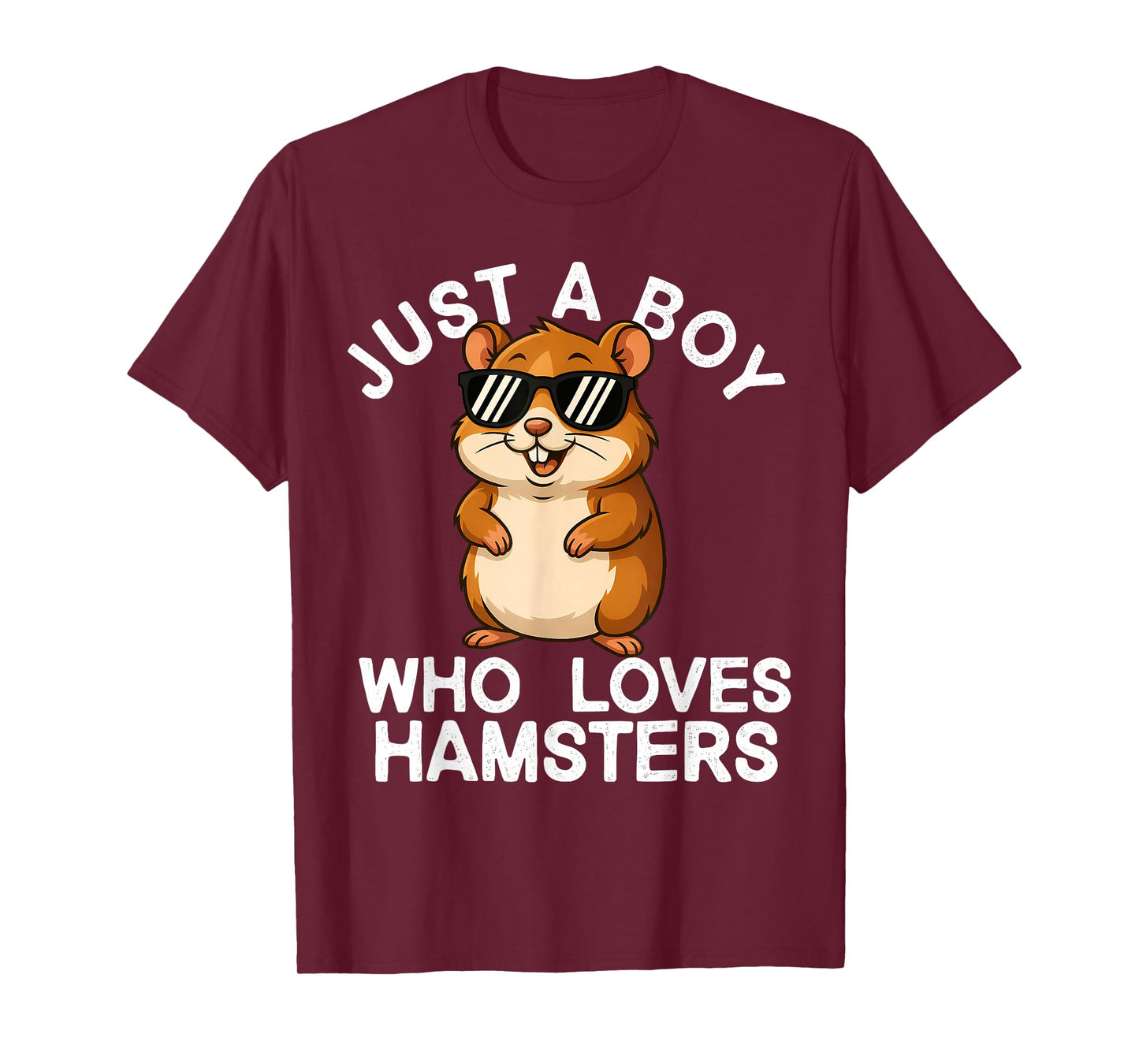 Just A Boy Who Loves Hamsters Sunglasses Boys Hamster Lover T-Shirt