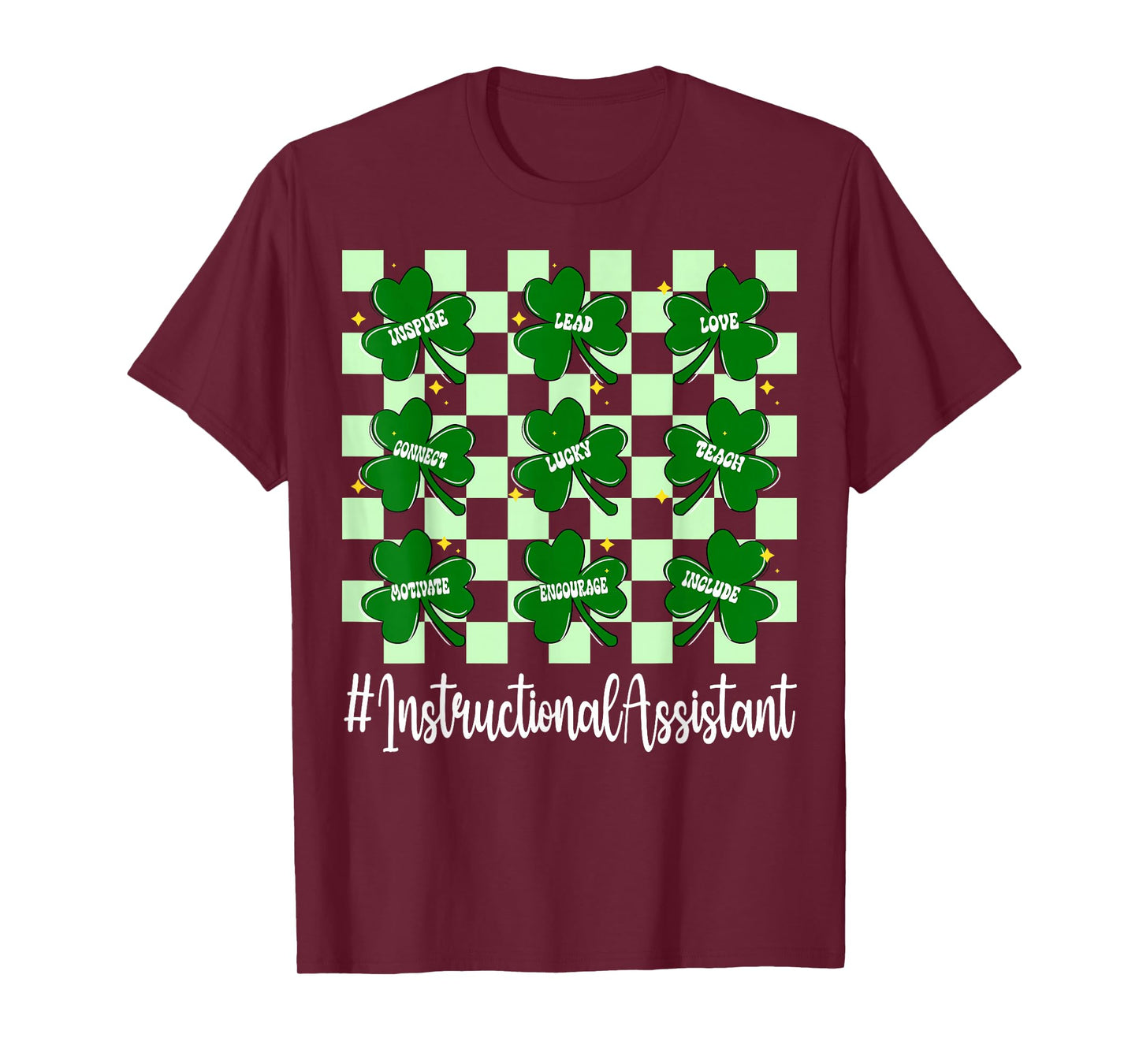 Instructional Assistant St Patricks Day Irish Teacher Aide T-Shirt