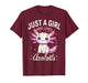 Just a Girl Loves Axolotls Kawaii Cute Girls Women T-Shirt