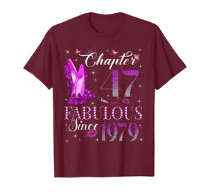 Chapter 47 Fabulous Since 1979 47Th Birthday Gift for Women T-Shirt