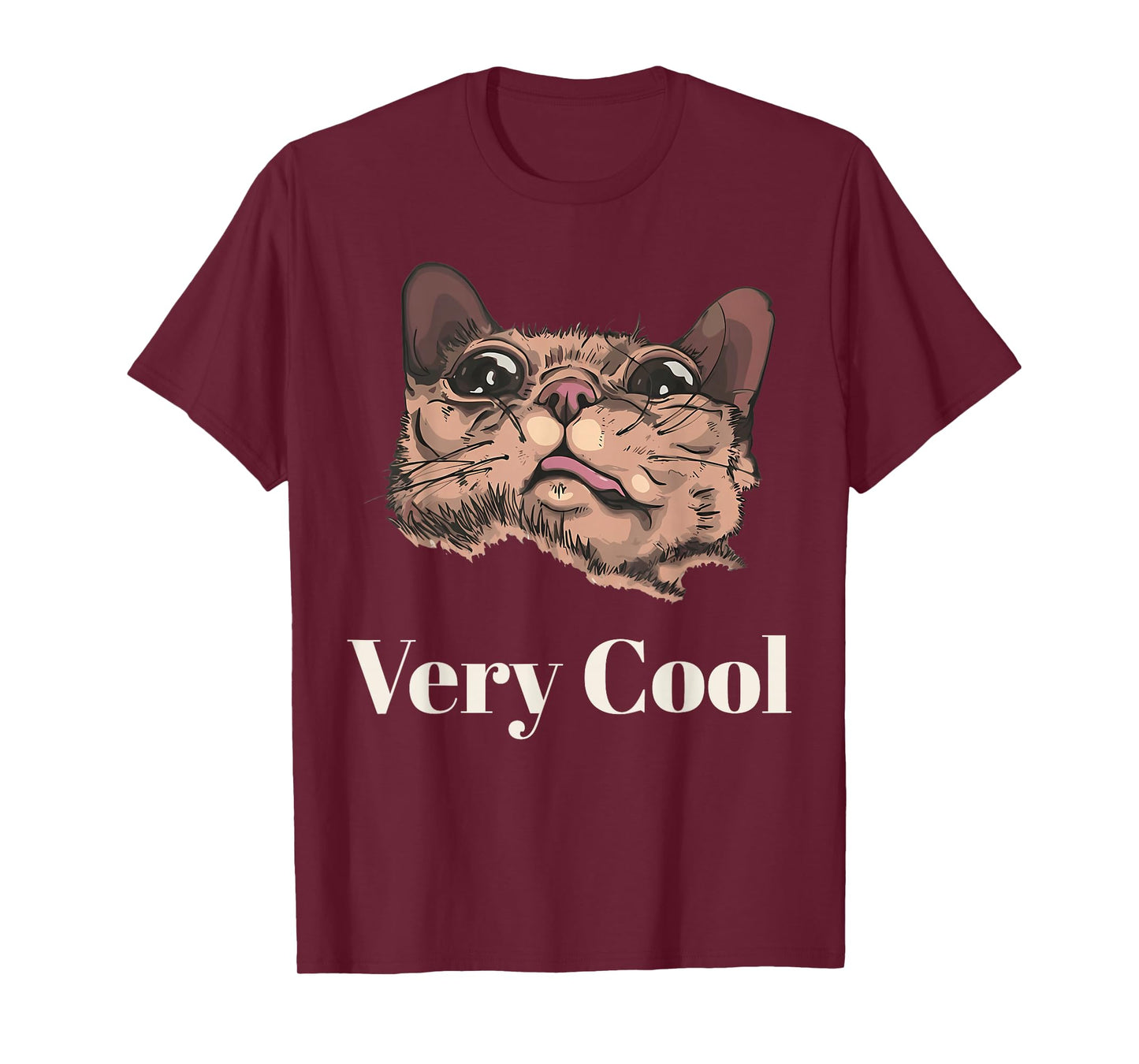 Cats Meme Graphic Silly Cat Humor Funny Cat Very Cool T-Shirt