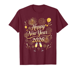 Happy New Year 2026 Funny New Years Eve Party Men Women Kid T-Shirt