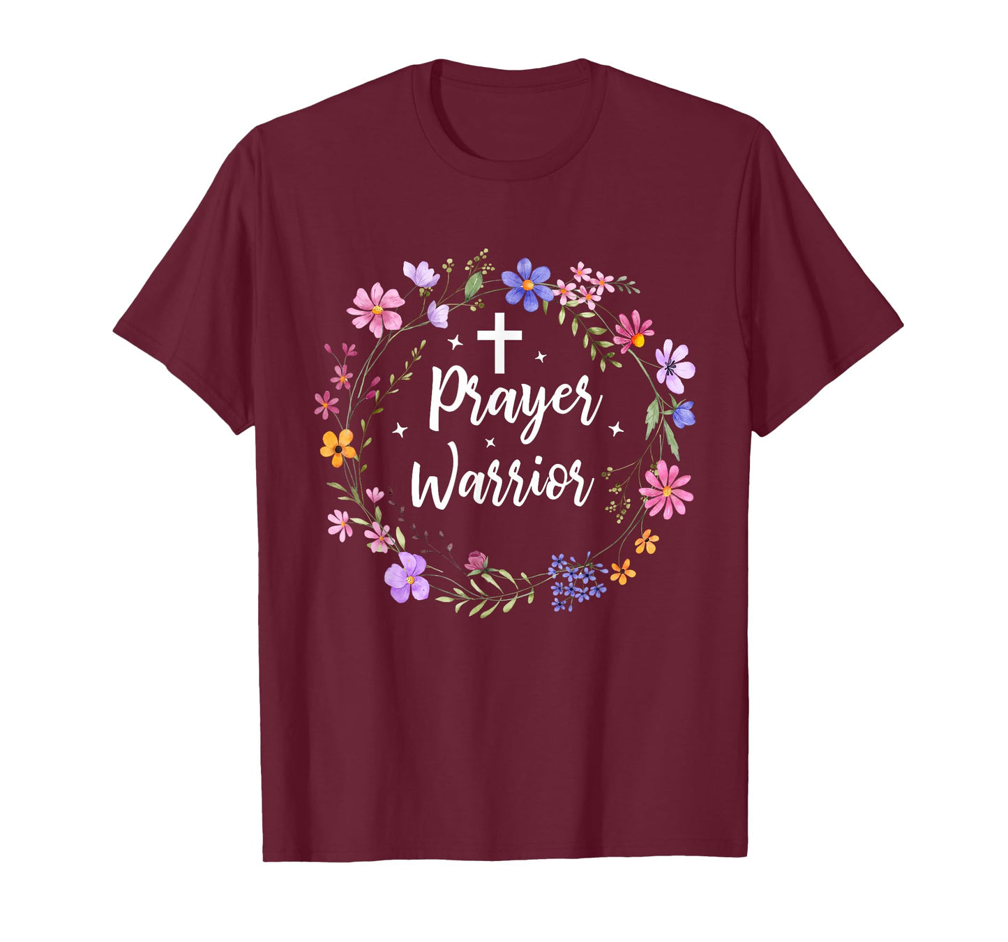 Prayer Warrior Cute Inspiration Faith Christian Apparel T-Shirt