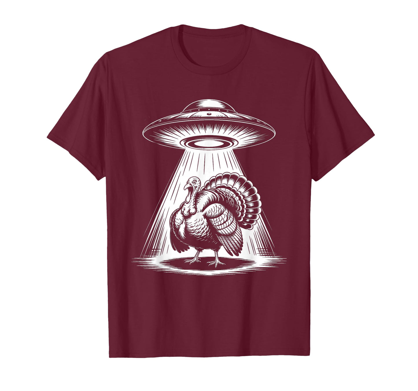 Funny Alien Turkey UFO Selfie Thanksgiving Meme T-Shirt