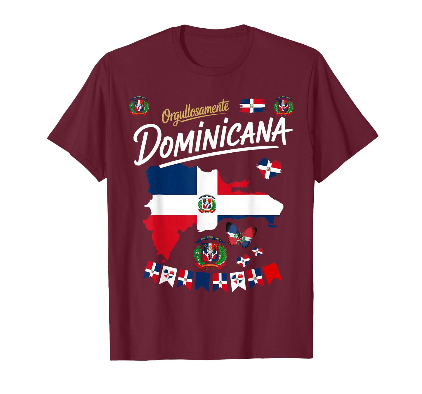 Republica Dominicana Idea for Women & Latino Dominican Flag T-Shirt