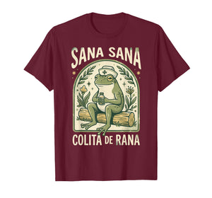 Latina Nurse Frog Vintage Art T-Shirt