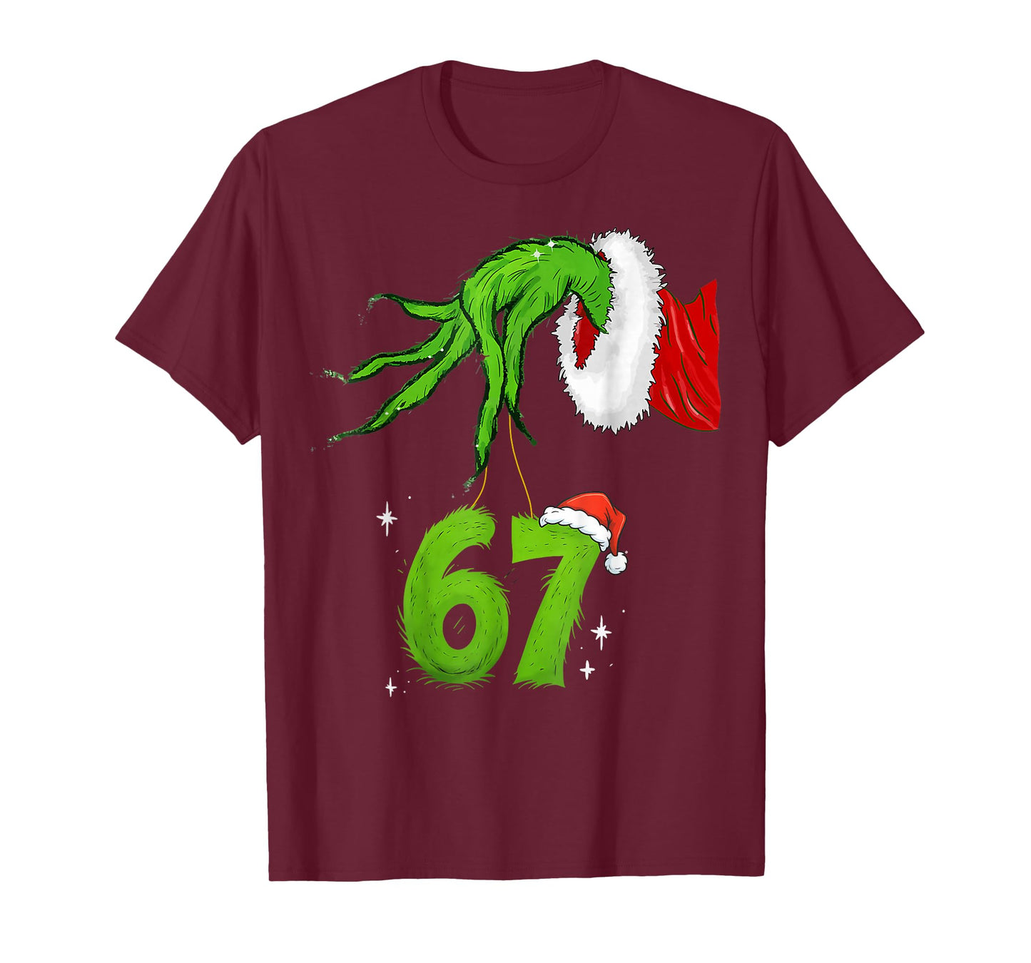67 Meme Humor 6-7 Funny Six Seven Christmas T-Shirt