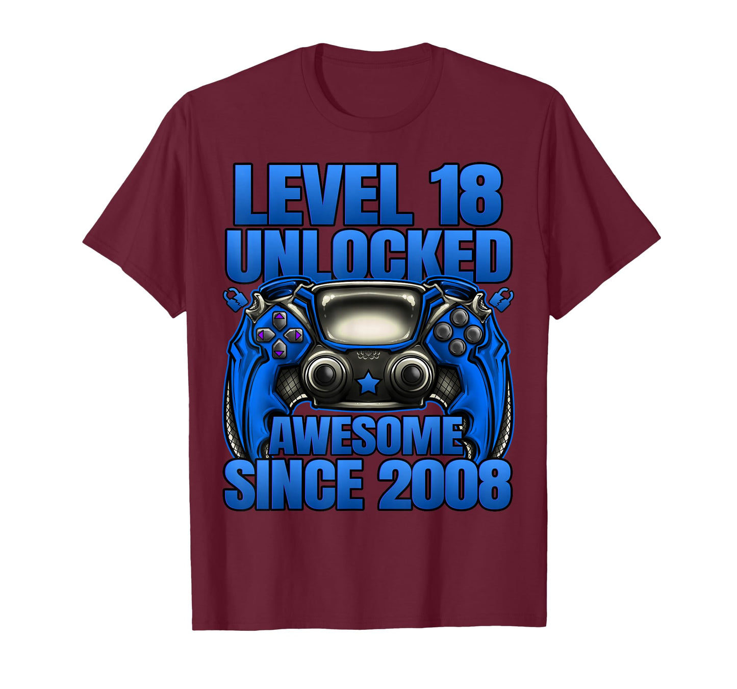 Level 18 Unlocked 18 Year Old Gifts Boys 18th Birthday Boy T-Shirt