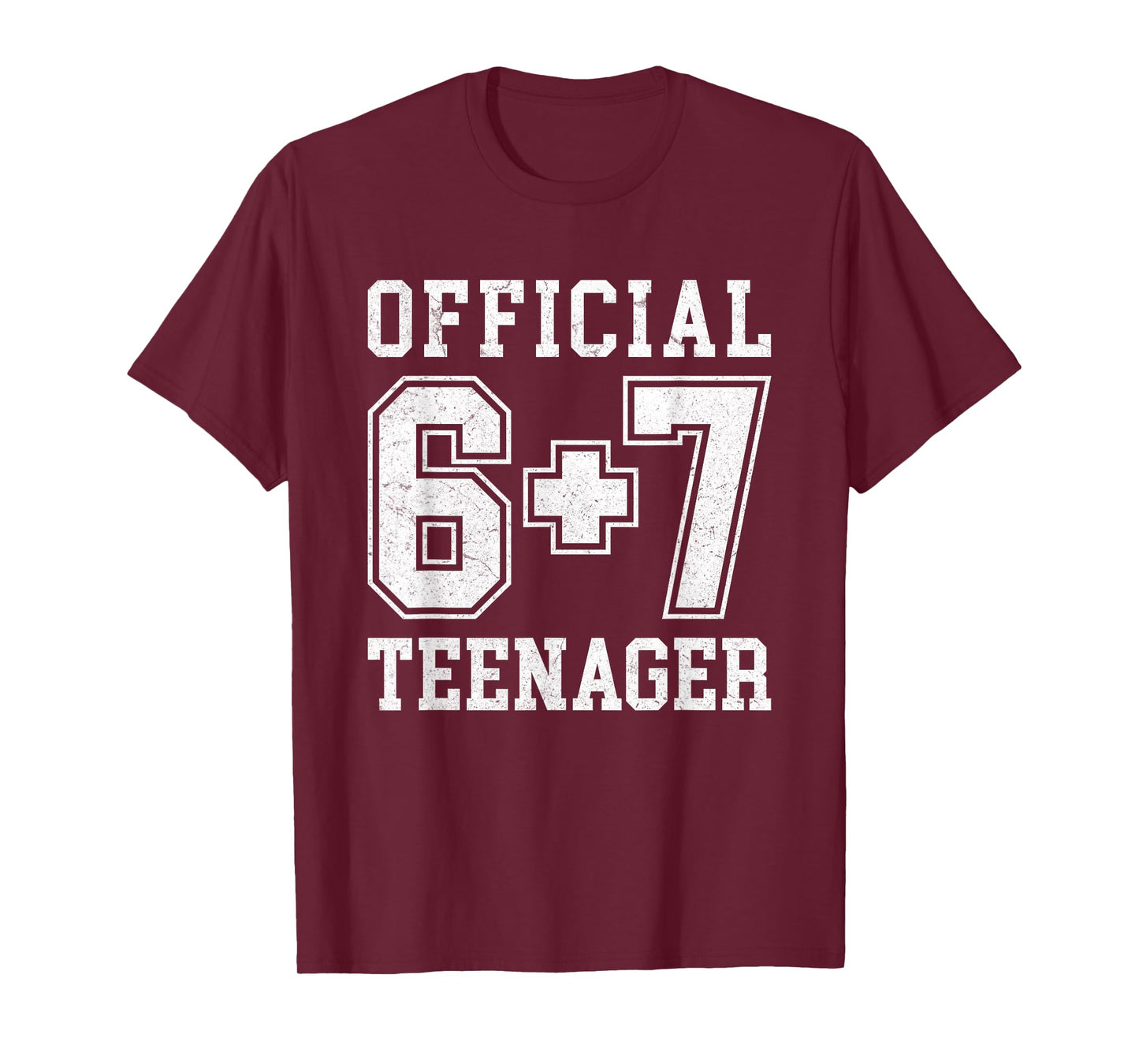Funny Official Teenager 6 7 13th Birthday T-Shirt