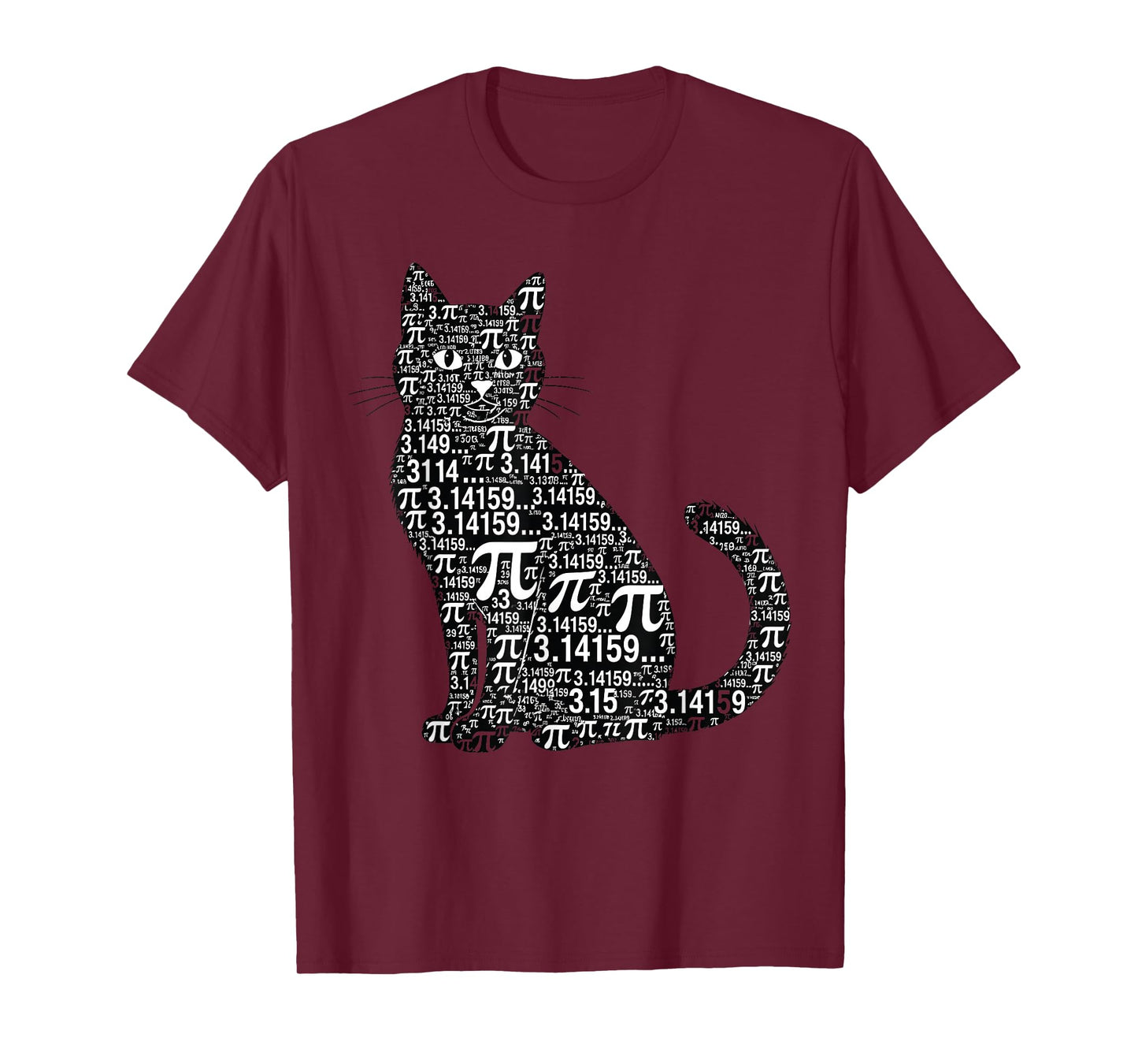 Funny Pi Cat Math Lover Geek Design T-Shirt