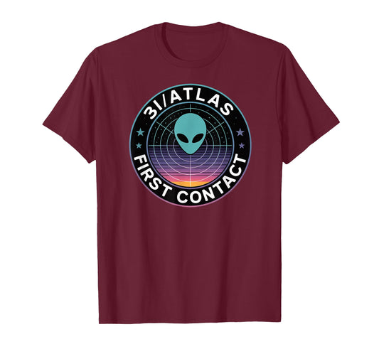 3i Atlas Spaceship Flying Saucer Mothership UFO T-Shirt