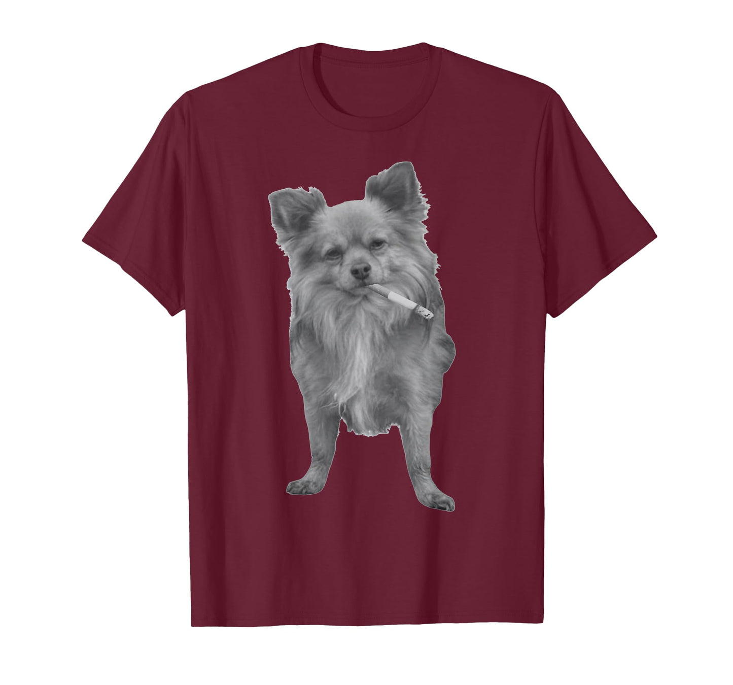 Funny Chihuahua Smoking Meme, Dog Lover Sarcastic Humor Tee T-Shirt