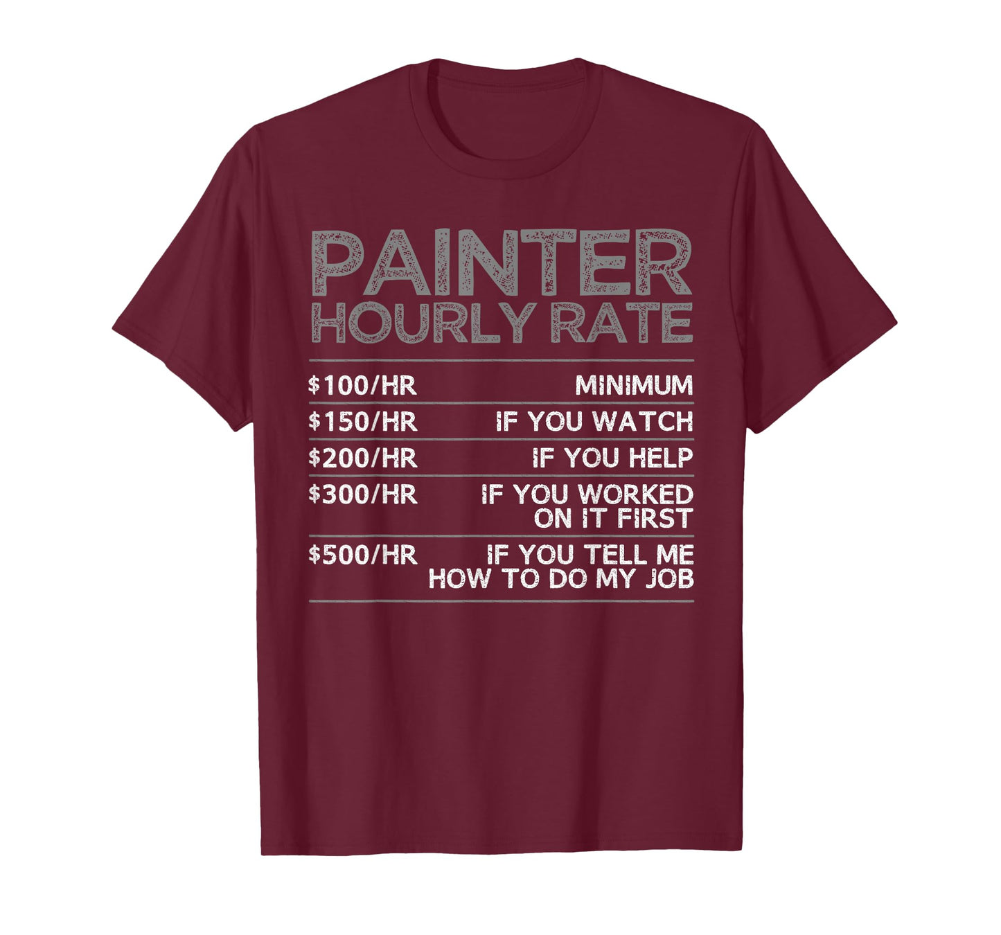 Cool Painter Art for Men Women Painting Job House Painter T-Shirt