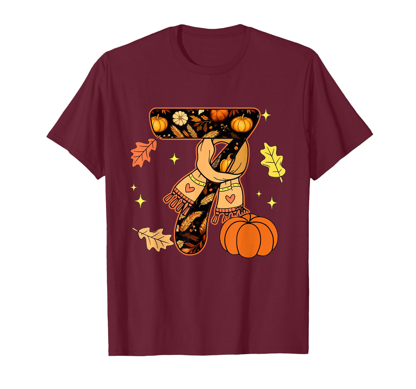 Number 7 Fun Meme Saying 6 7 Six Seven Thanksgiving Costume T-Shirt