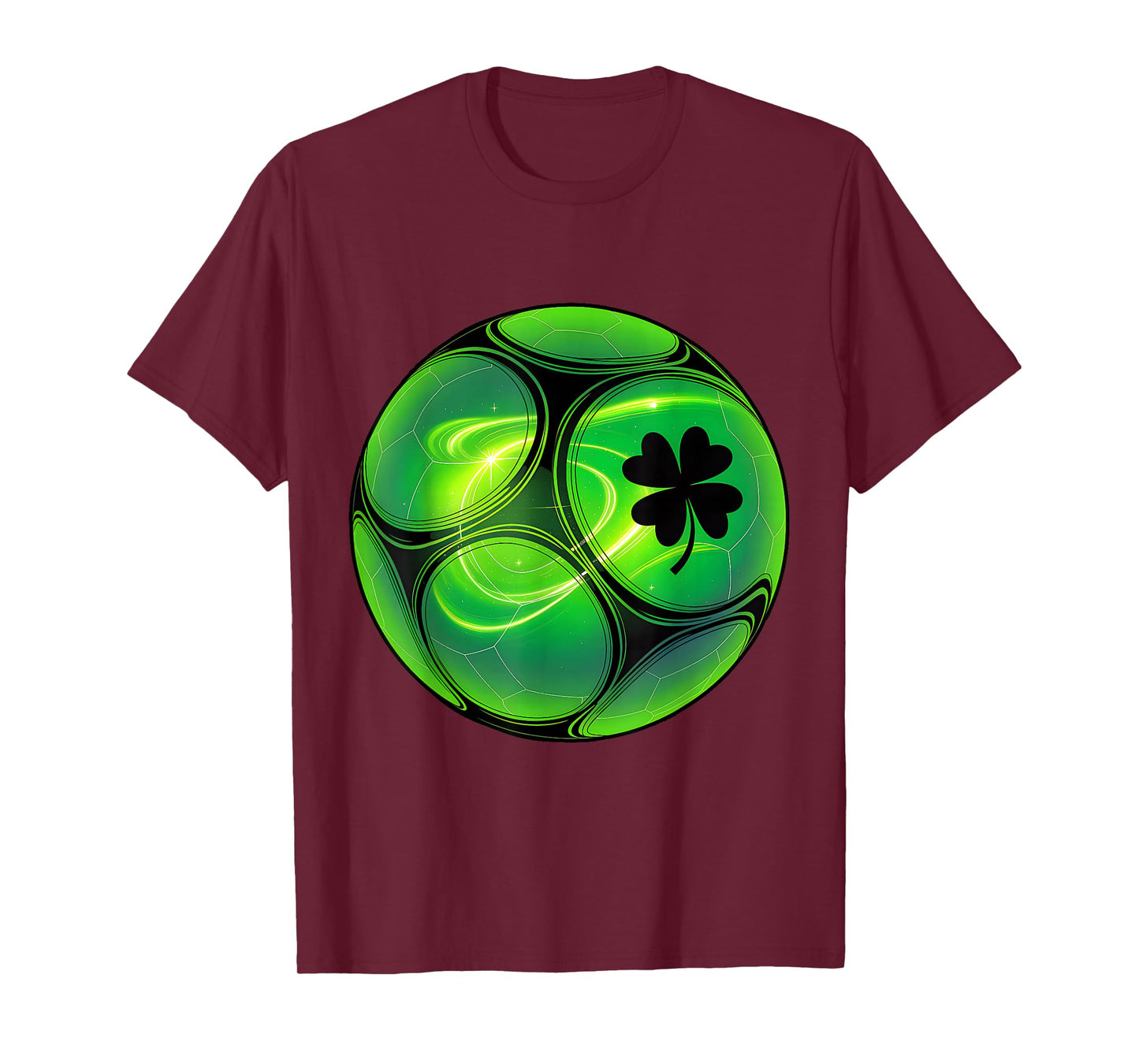 Soccer Shamrock Lucky Clover Irish St Patrick's Day Boys T-Shirt