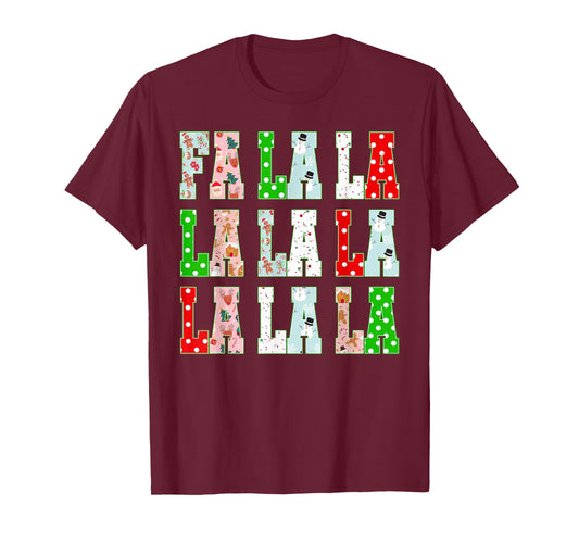 FA (LA) 8 Funny Christmas Santa FA La Math Teacher Student T-Shirt