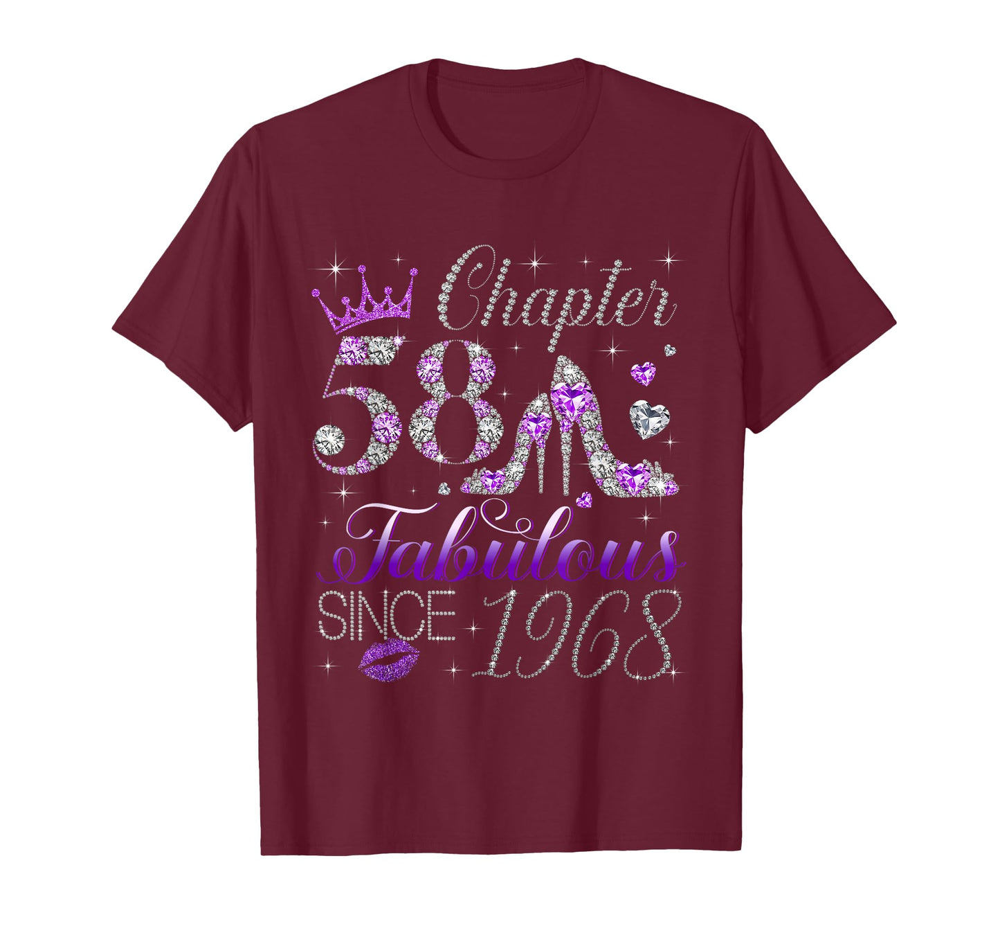 Chapter 58 Fabulous Since 1968 58Th Birthday Women Girls T-Shirt