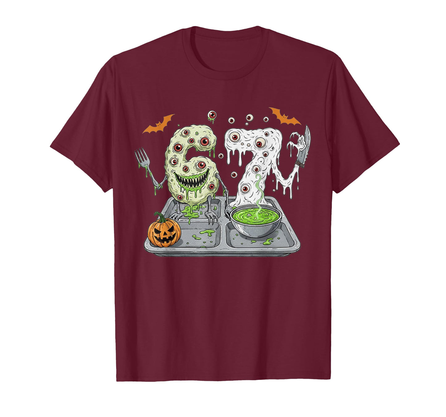 Halloween Lunch Lady Funny 67 Meme Fun Art Man Costume Woman T-Shirt