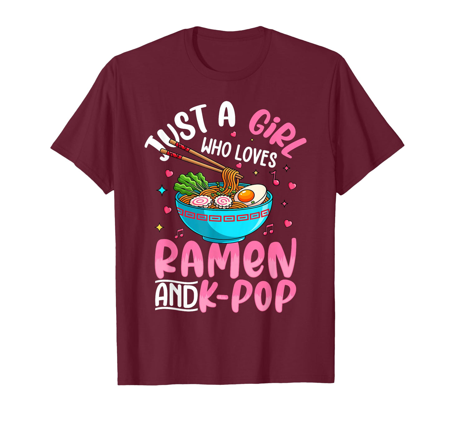 Just A Girl Who Loves Ramen and K-Pop Girl Toddler T-Shirt