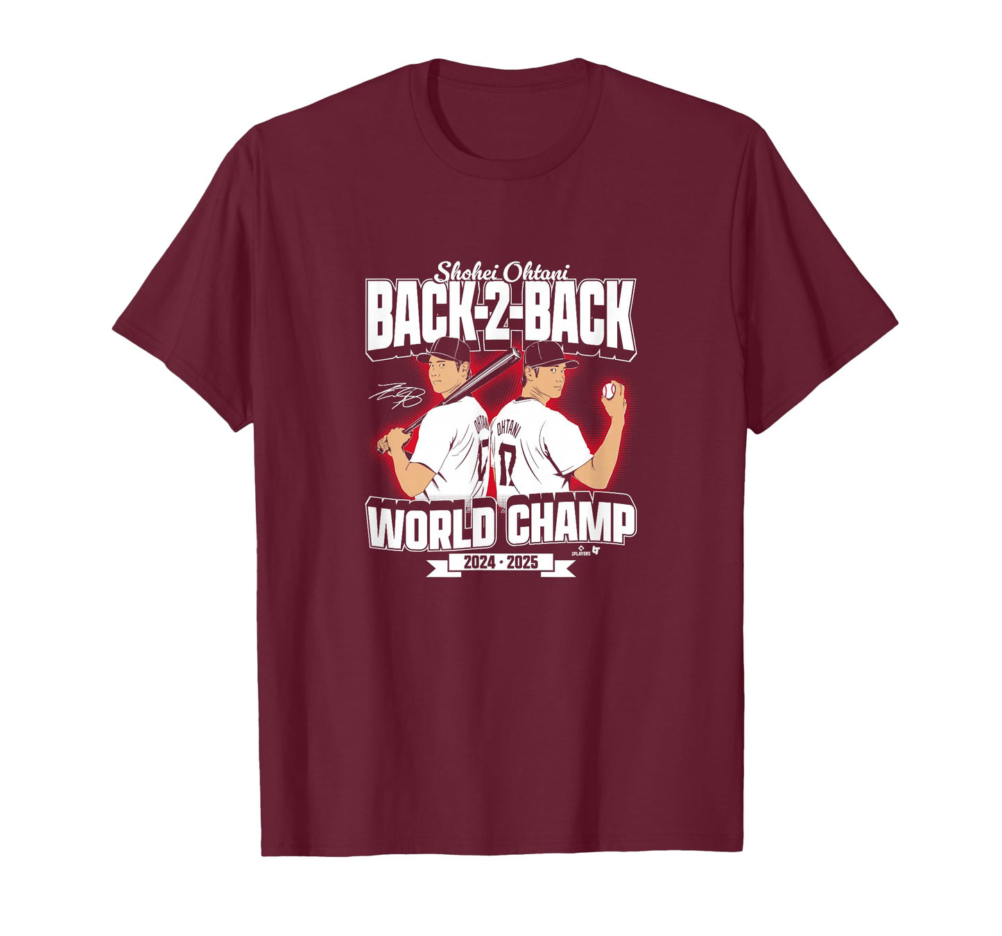 Shohei Ohtani - Back-to-Back World Champs - LA Baseball T-Shirt