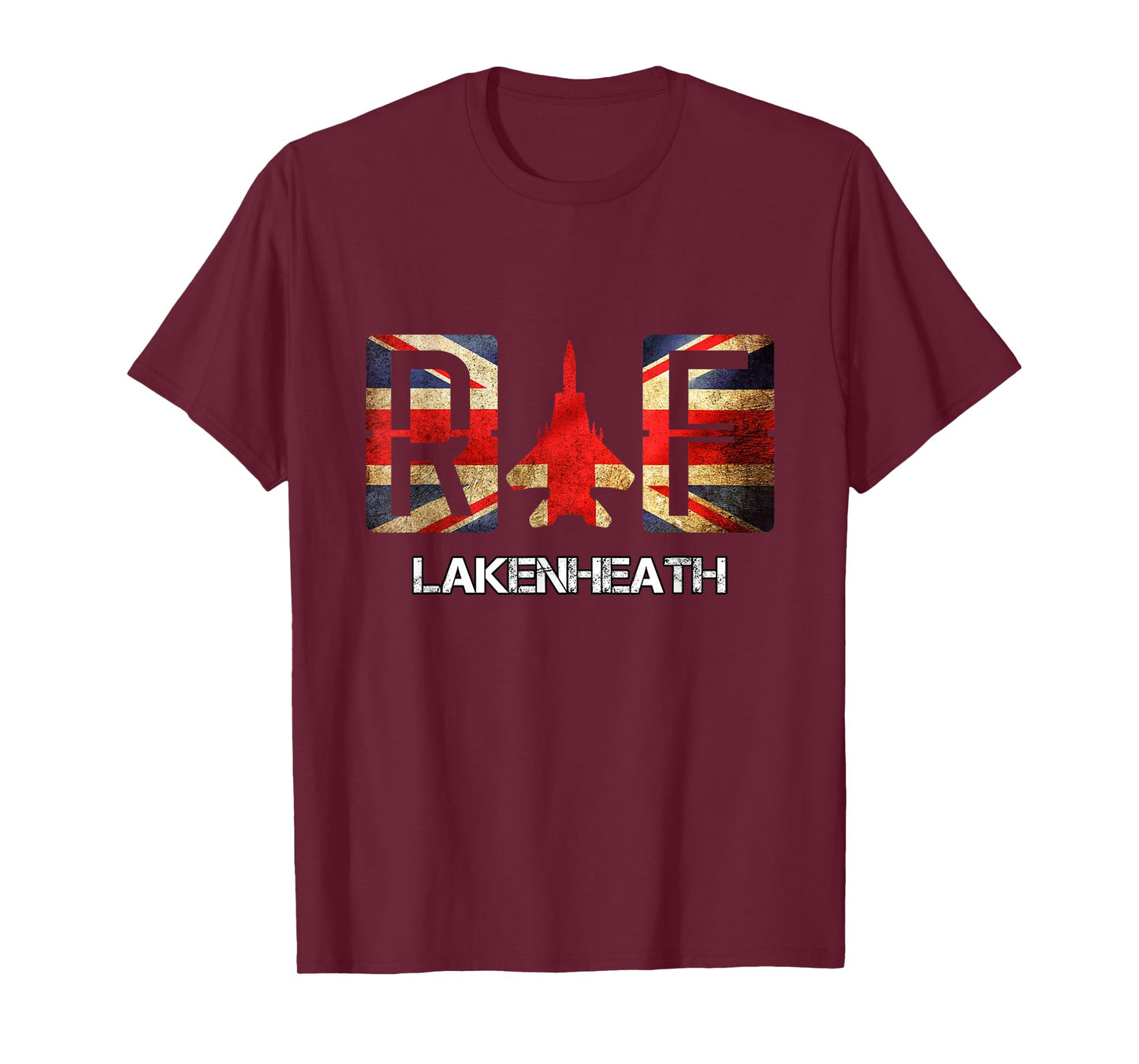 RAF Lakenheath England Airforce Vintage Distressed T-Shirt