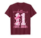 Hello Eleven Est 2015 Pink Coquette Bow 11th Birthday Girl T-Shirt