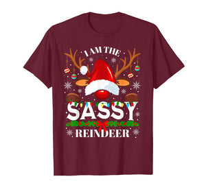 I am The Sassy Reindeer Funny Christmas Xmas Men Women Kids T-Shirt