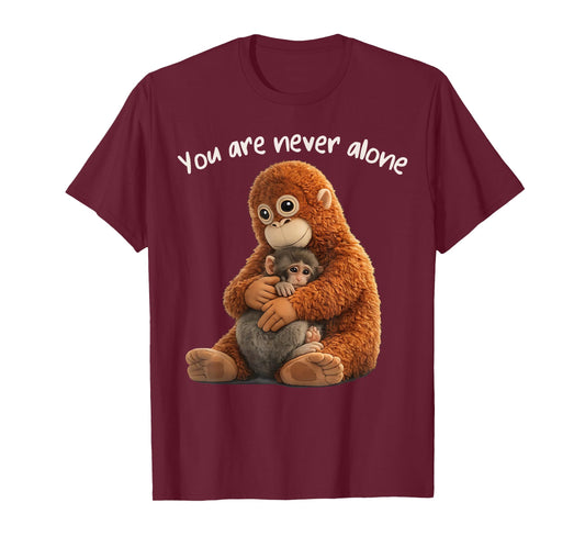 You are Never Alone Punch Monkey Animal Lover T-Shirt
