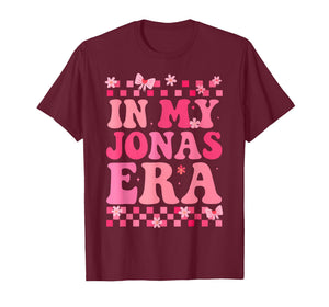 Groovy in My Jonas Era Funny Jonas Heart for Men Women Kids T-Shirt