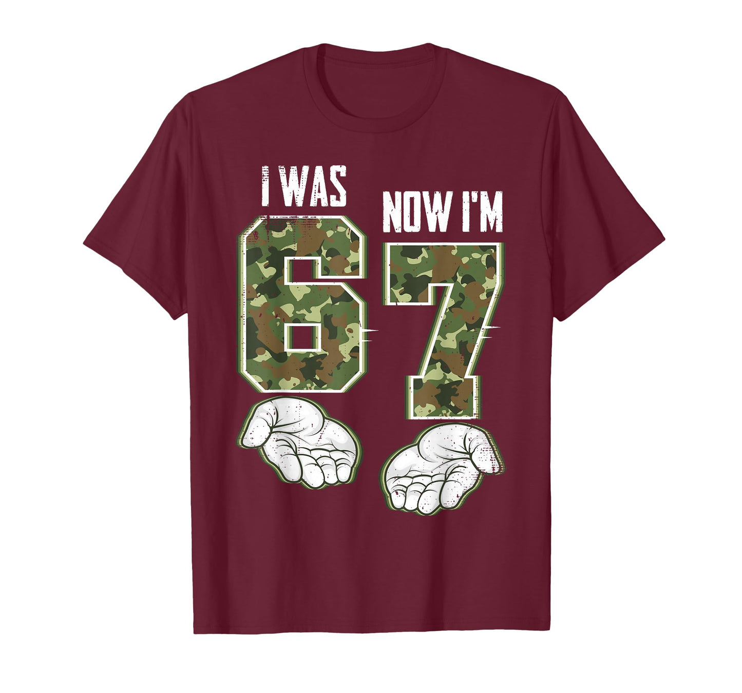 I was 6 Now I'm 7 Birthday Boys Kids 67 Meme Six Seven 6 7 T-Shirt