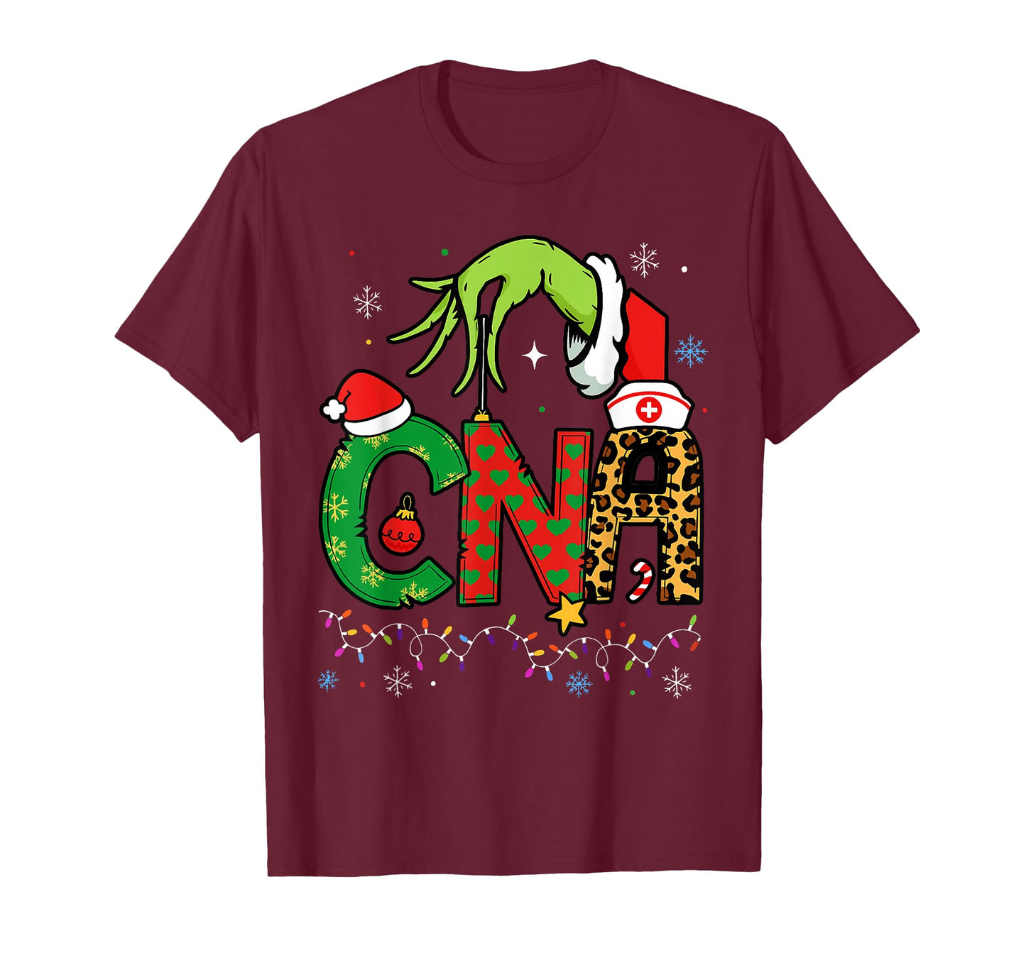 CNA Christmas Certified Nursing Assistant Xmas Party CNA T-Shirt
