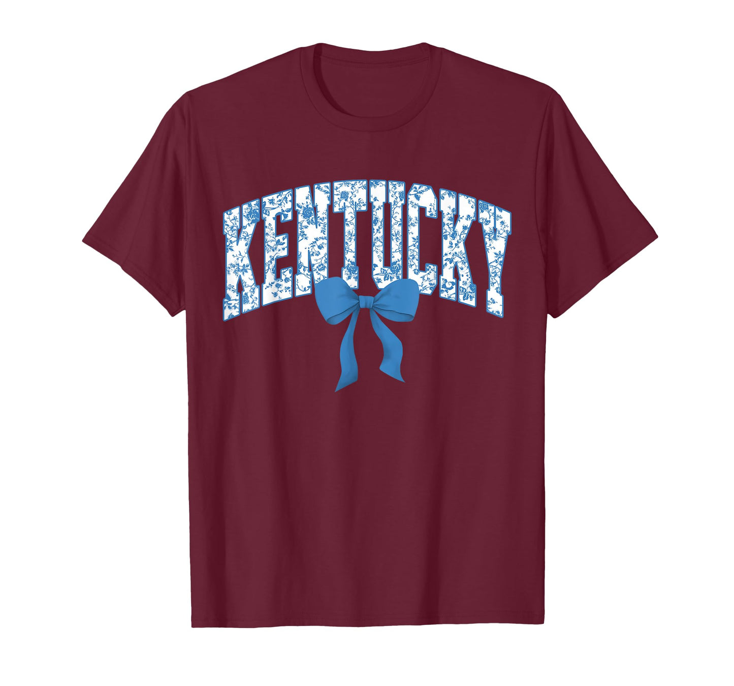 Kentucky Coquette Bow Floral State Pride Style Girls Women T-Shirt