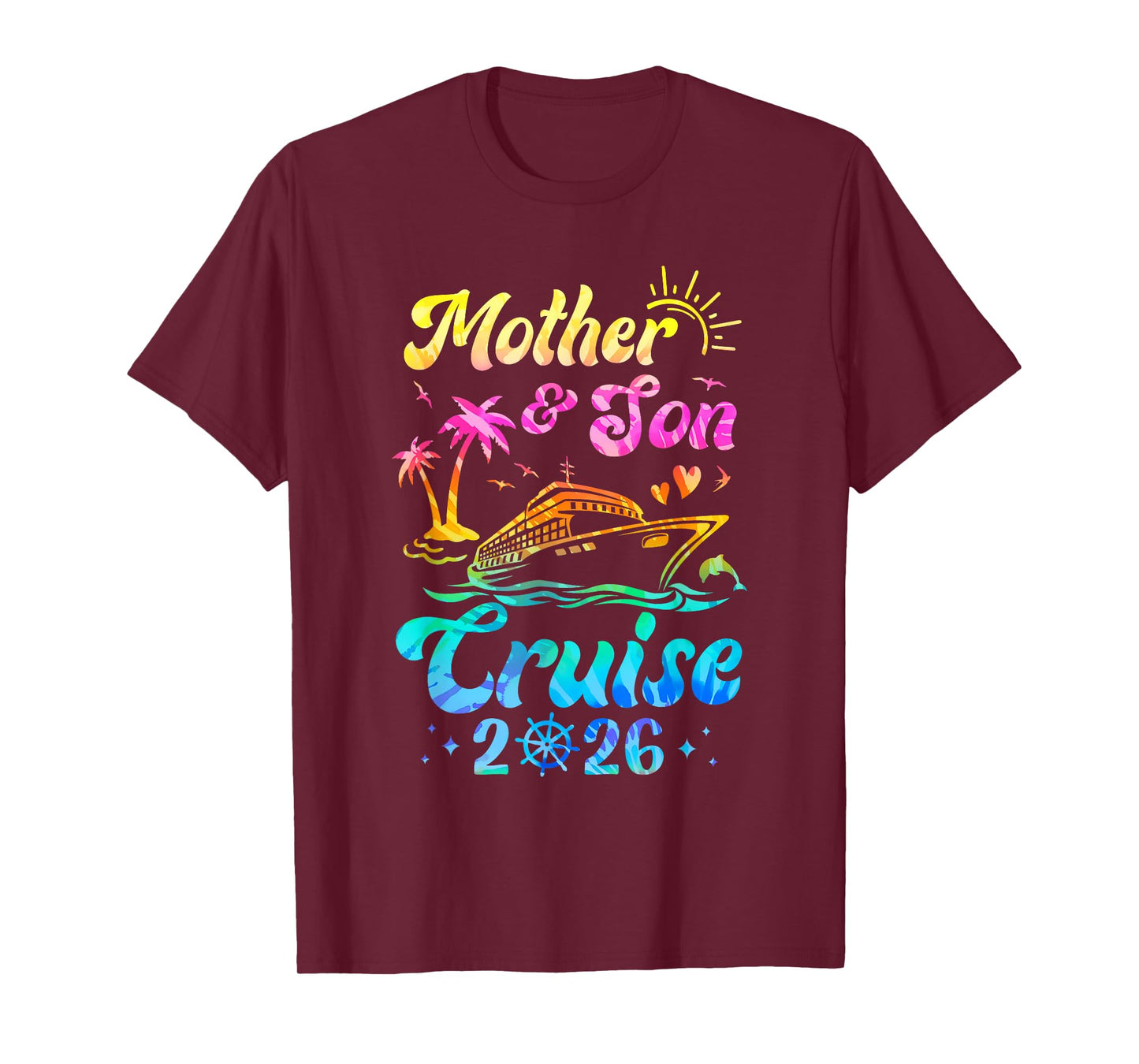 Mother Son Cruise 2026 Family Mom Son Matching Vacation Trip T-Shirt