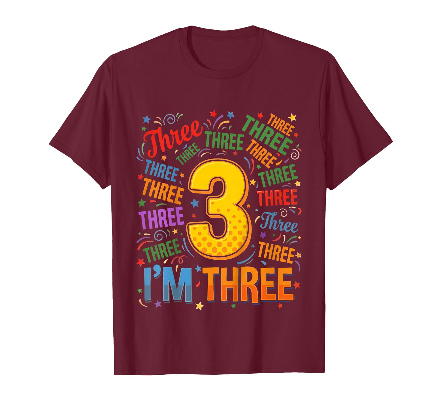 Kids 3rd Birthday Shirt Boy 3yr Three 3 Year Old Girl Toddler Kid T-Shirt