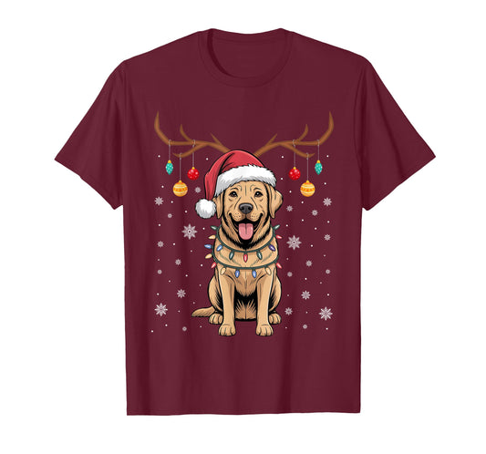 Labrador Dog Christmas Socks Funny Xmas Pajama Dog Lovers T-Shirt