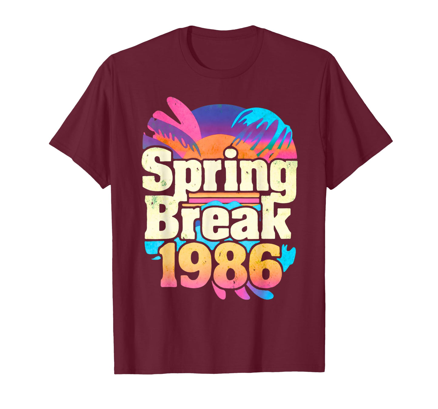 Vintage Throwback Spring Break 1986 Beach Party T-Shirt