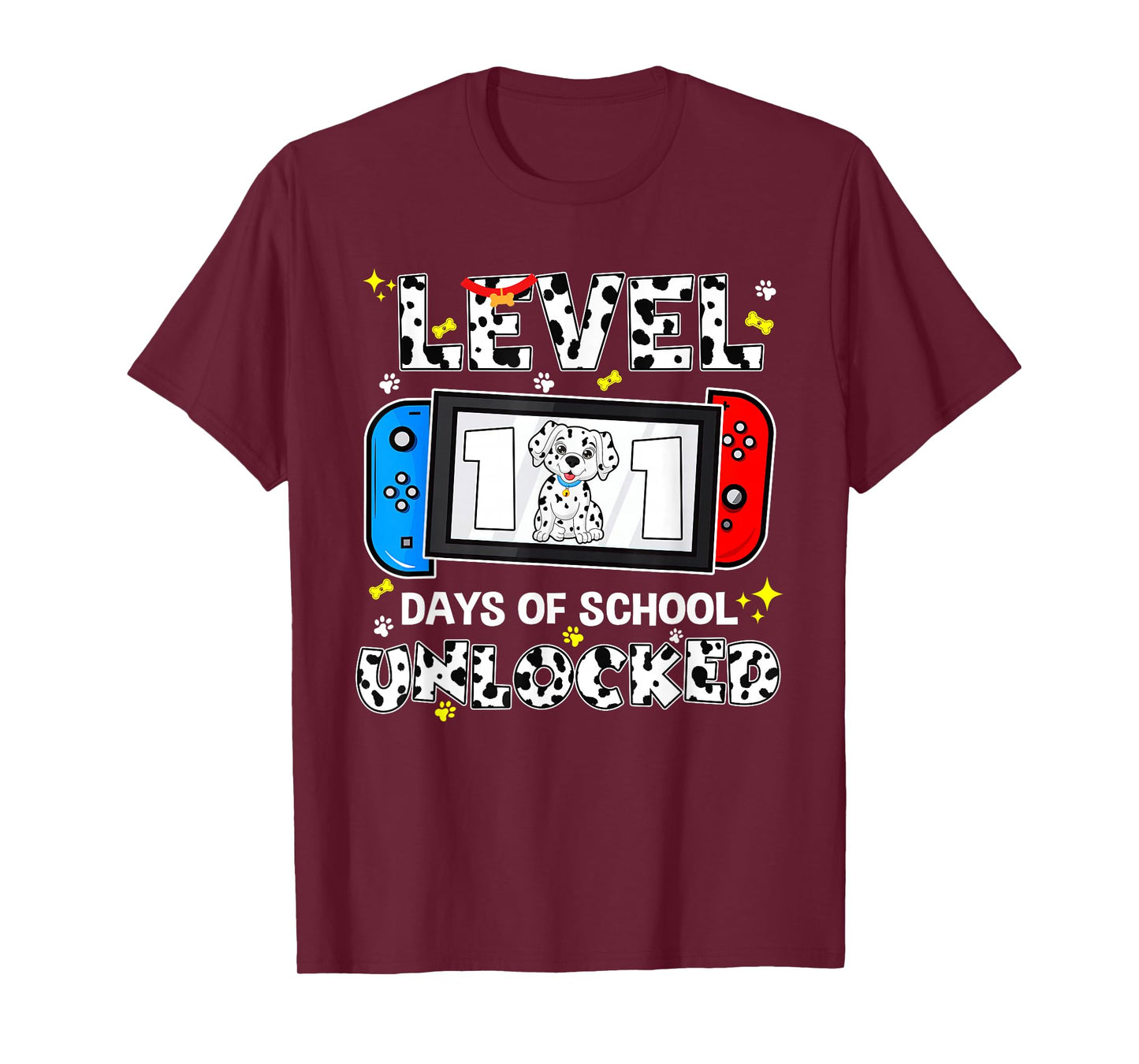 100 Days of School Level Unlocked Gaming 100th Day of School T-Shirt