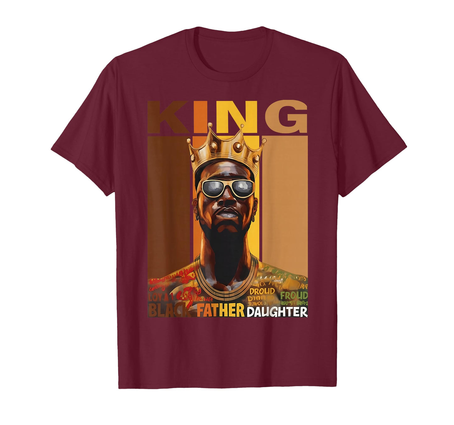 Black King African American Men Black History Month Graphic T-Shirt