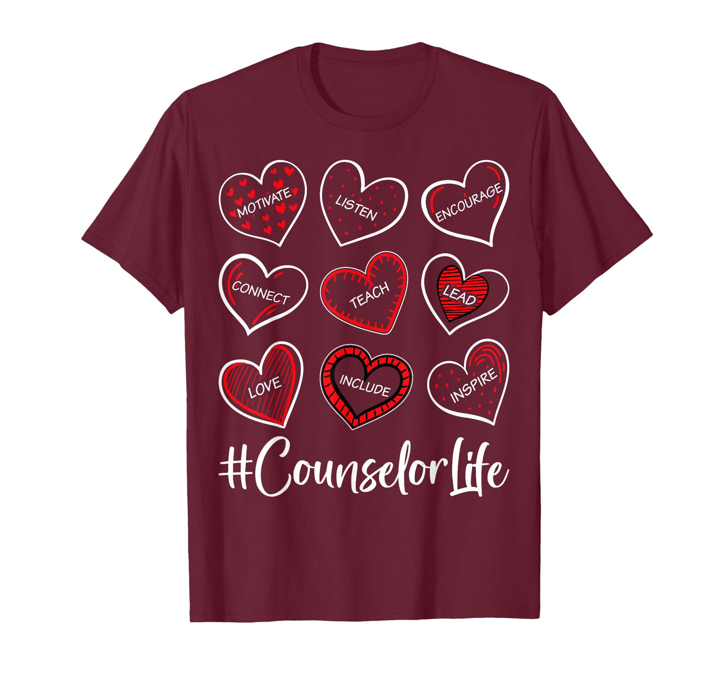 Counselor Life - Valentine’s Day School Counselor Teacher T-Shirt