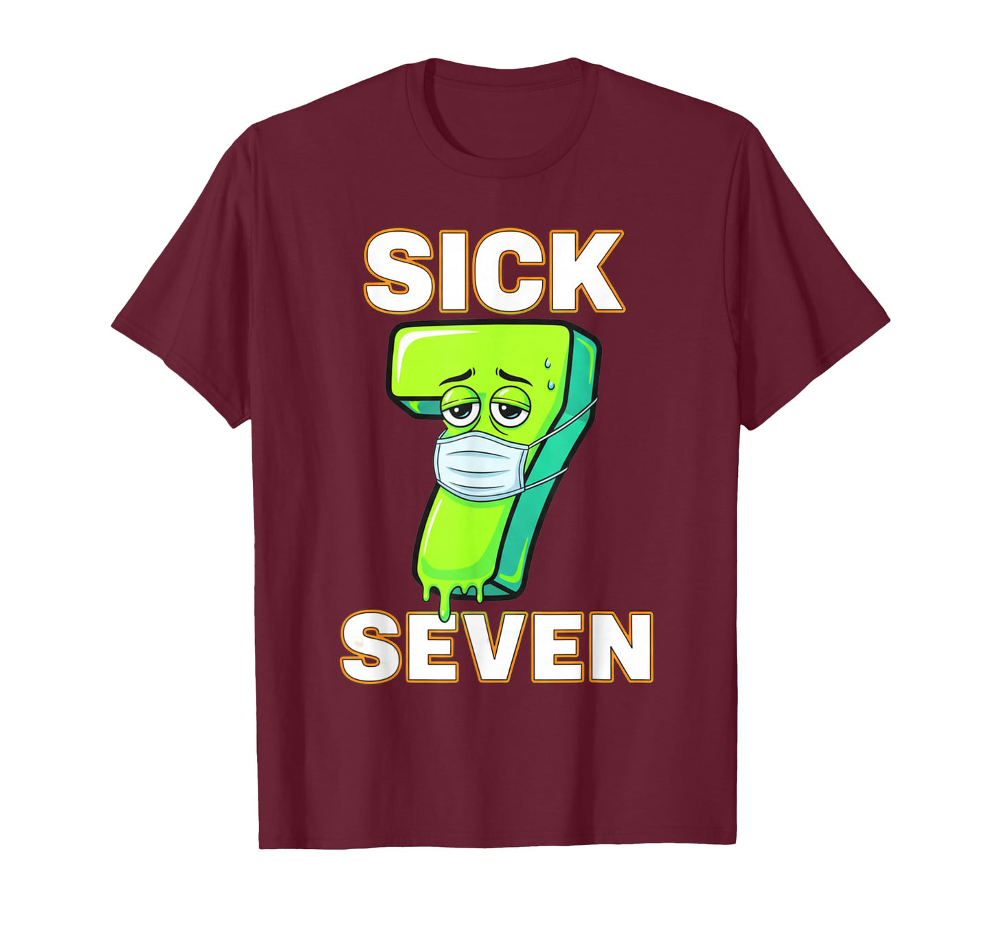 Sick Seven Meme Tee Six Seven Fun Wordplay Drip Desing T-Shirt